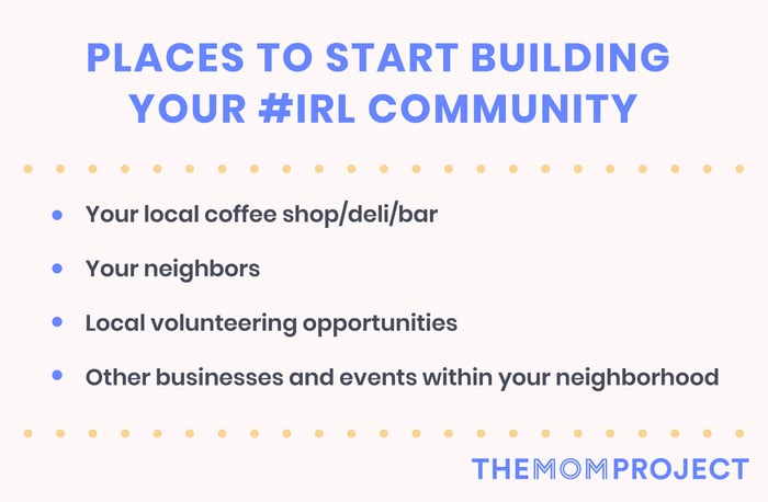 Places to Start Building Your #IRL Community
