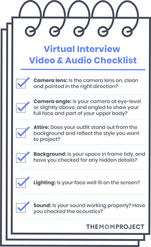 Virtual Interview Video & Audio Checklist