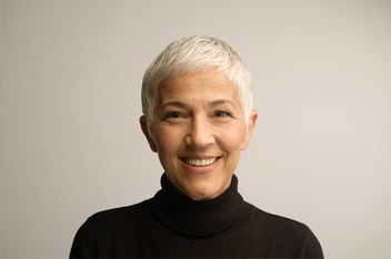 Woman smiling at camera