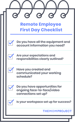 First Day Checklist