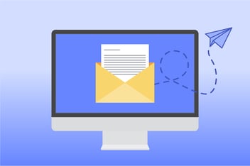 email on computer screen