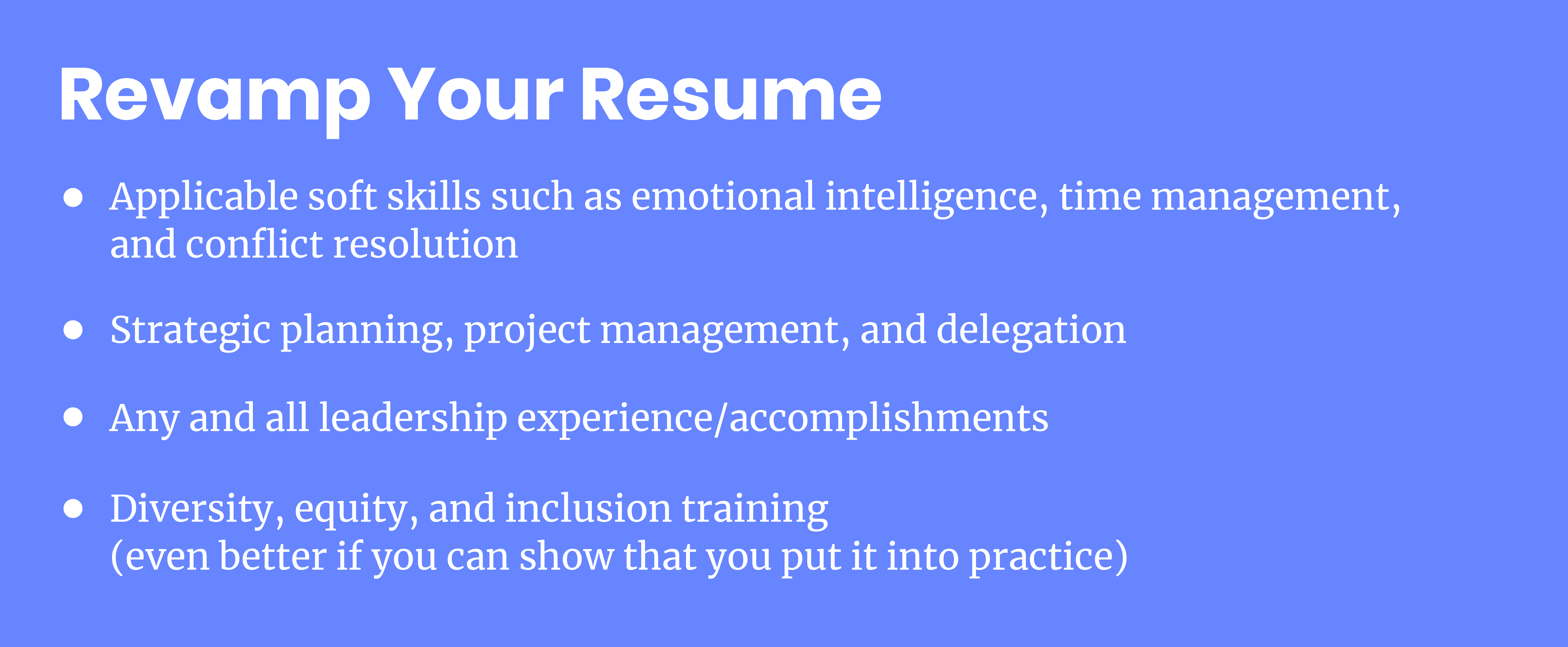 revamp your resume 