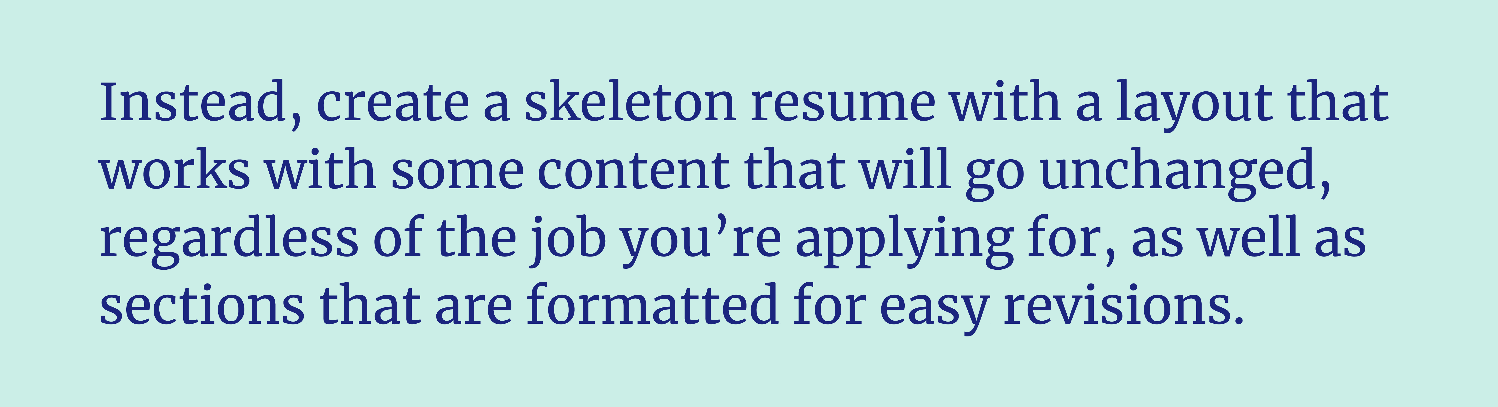 tailoring your resume 