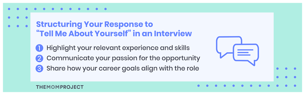 Structuring your response to tell me about yourself in an interview