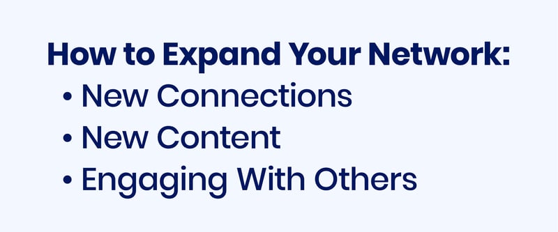how to expand your network