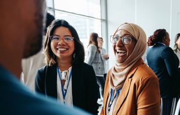Two women at work 